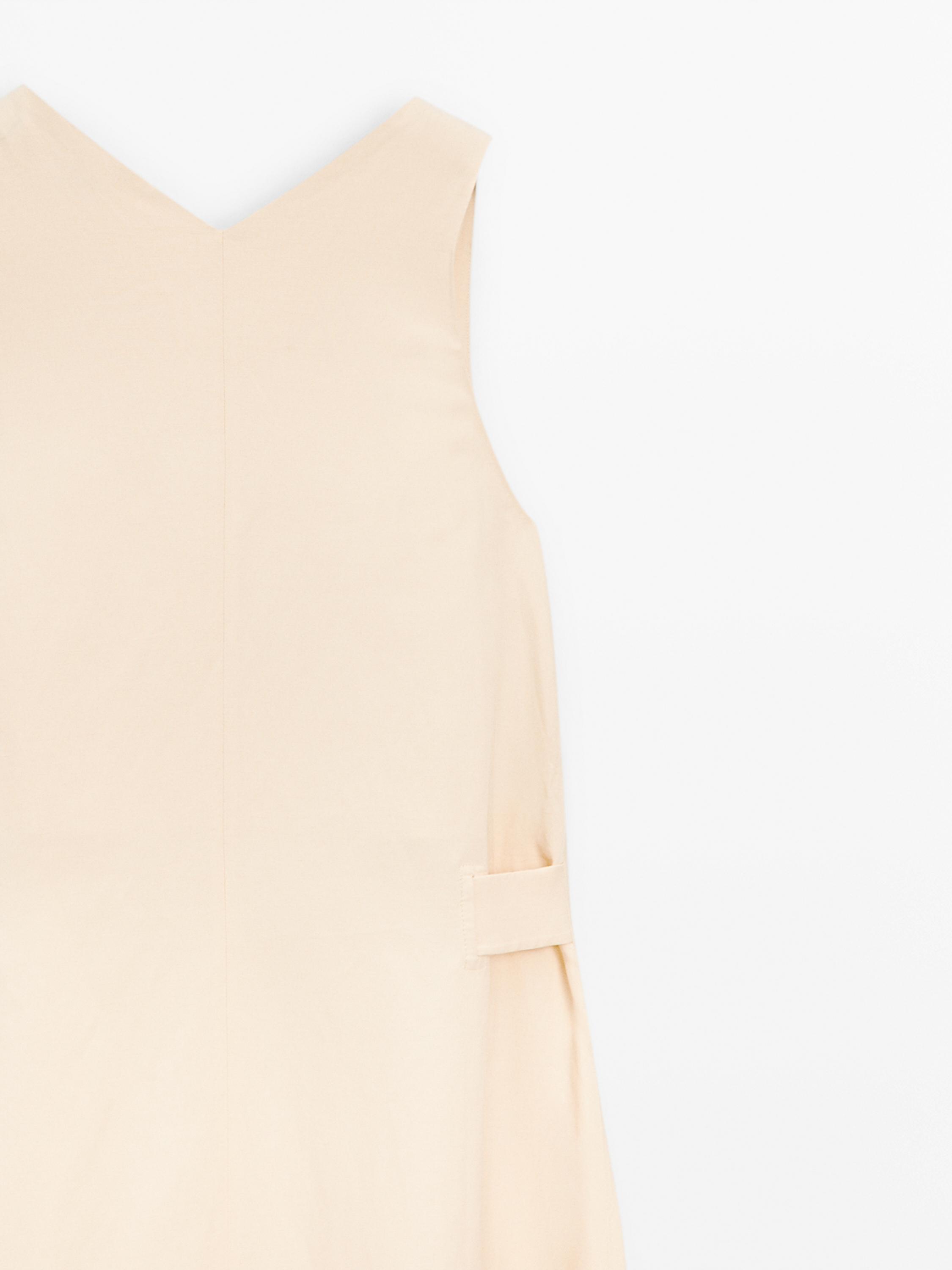 Long flowing V-neck dress